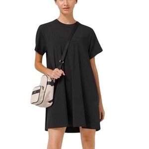 Lululemon All Yours Tee Dress in‎ Black Women's Size 6